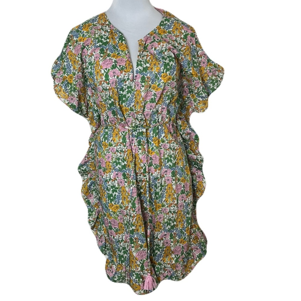 J. CREW Side-ruffle tunic in Liberty® Mini Floral Walk Size Small NWOT